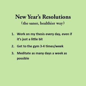 a list of 3 simple resolutions